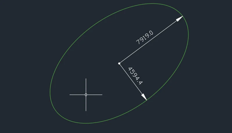 آموزش آموزش دستور Ellipse برای ترسیم بیضی ها در اتوکد
