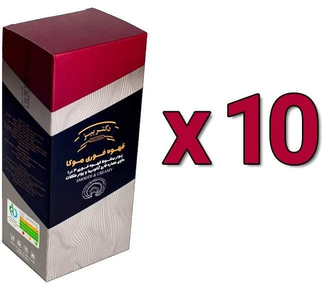 گانودرما | قهوه خرید و قیمت قهوه موکا گانودرما دکتر بیز 10 بسته ی 20 عددی | ترب