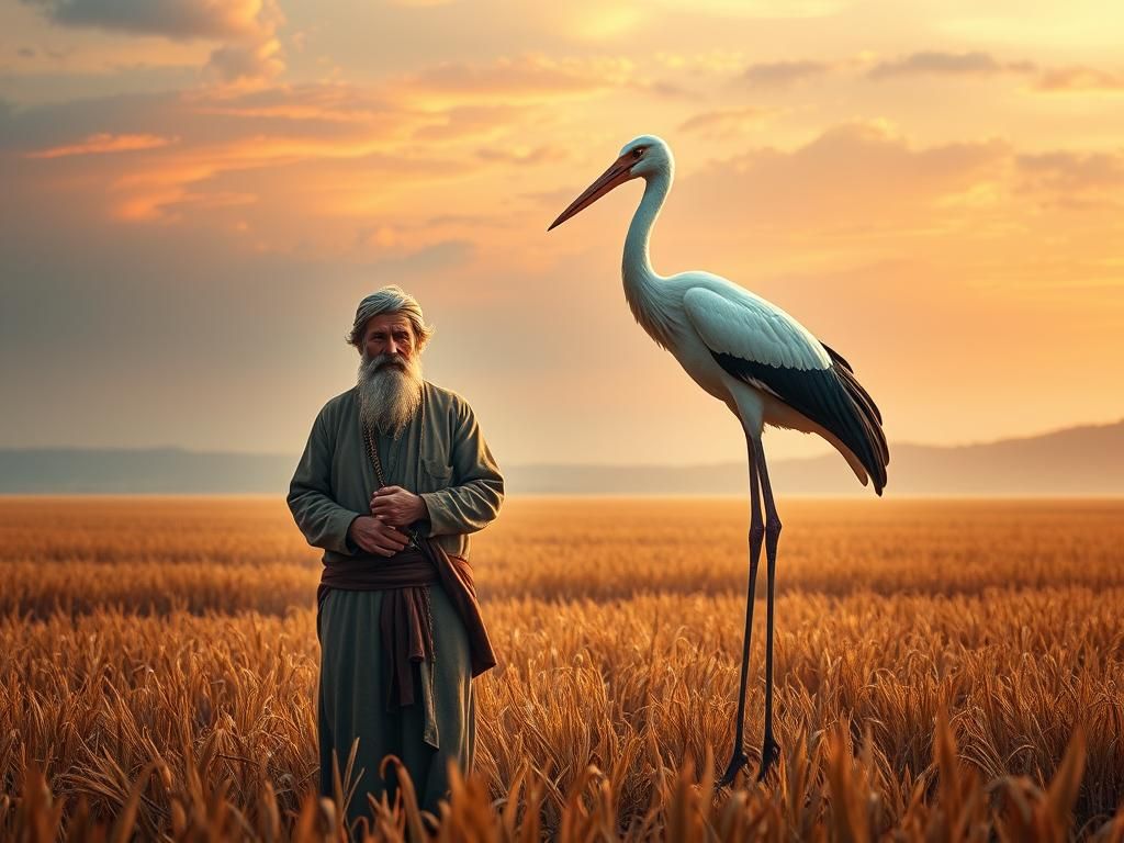 خلاصه کامل کتاب لک لک و مرد کشاورز از ازوپ | پندهای اخلاقی