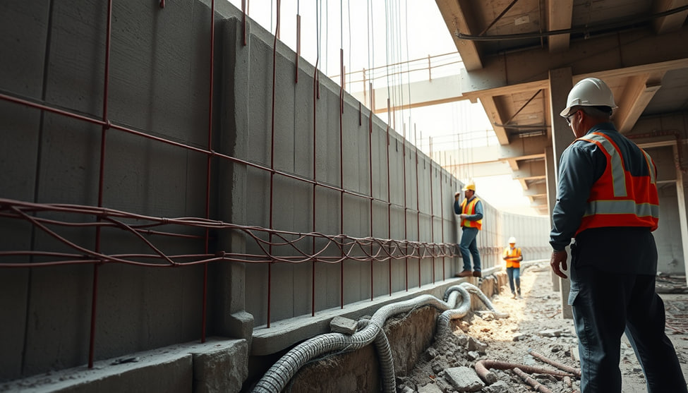 روش های افزایش مقاومت دیوارهای بتنی در برابر زلزله و رطوبت