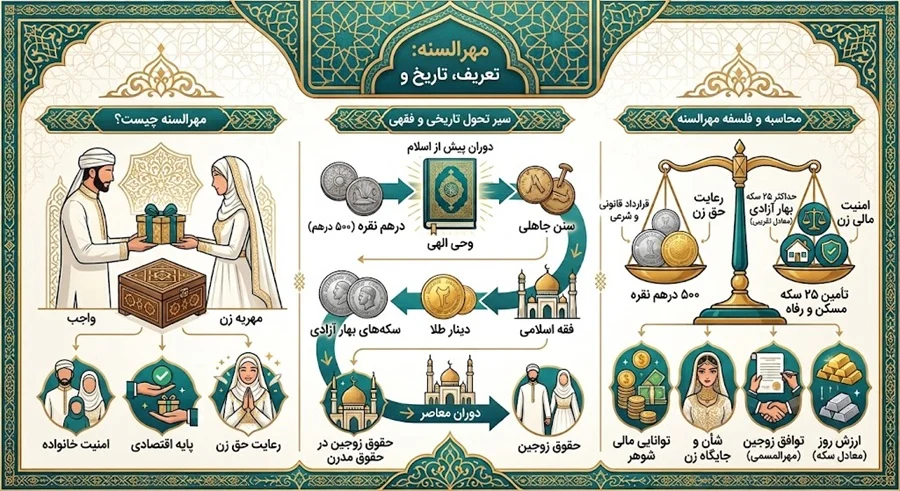 مهرالسنه معادل چند سکه است؟ | محاسبه کامل مهریه